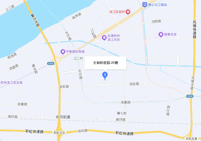 杭州桑橋網(wǎng)絡(luò)科技有限公司所在位置示意圖