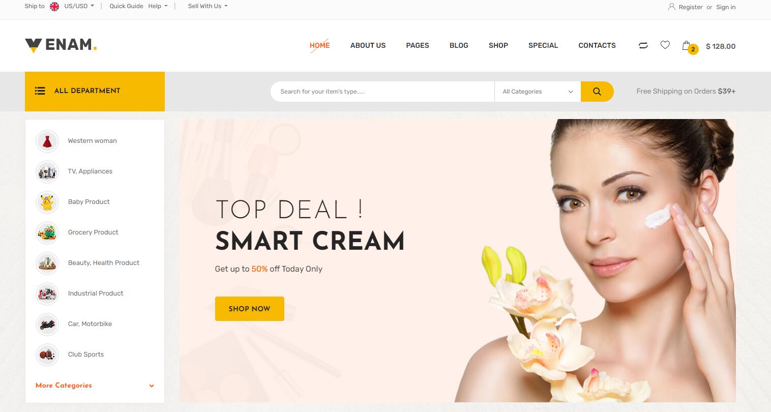 購物商城英文網站